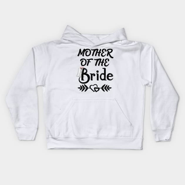 Mother of the Bride Kids Hoodie by Work Memes